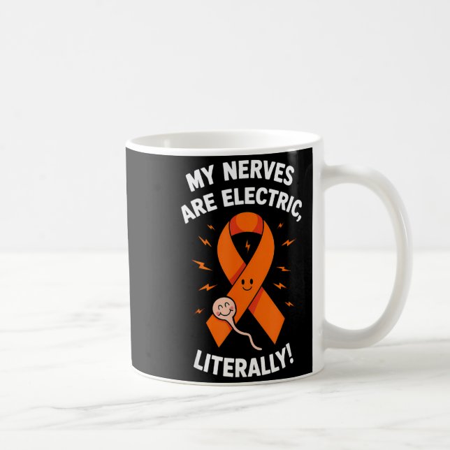 Taza De Café Multiple Sclerosis Awareness 2025 -orange Ribbon_  (Derecha)