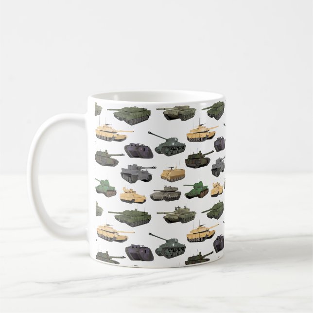 Taza De Café Múltiples tanques de batalla (Izquierda)