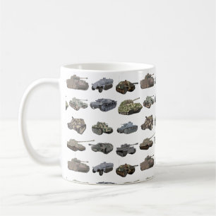 Taza De Café Múltiples tanques WW2 alemanes