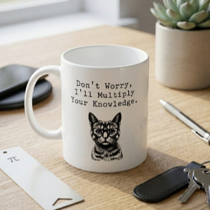 Taza De Café Multiplica Tu Conocimiento Dicho De Profesor De Ma