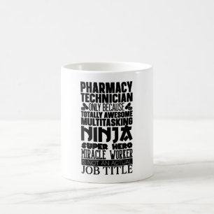 Taza De Café Multitarea Ninja Hero Farmacéutica Tech