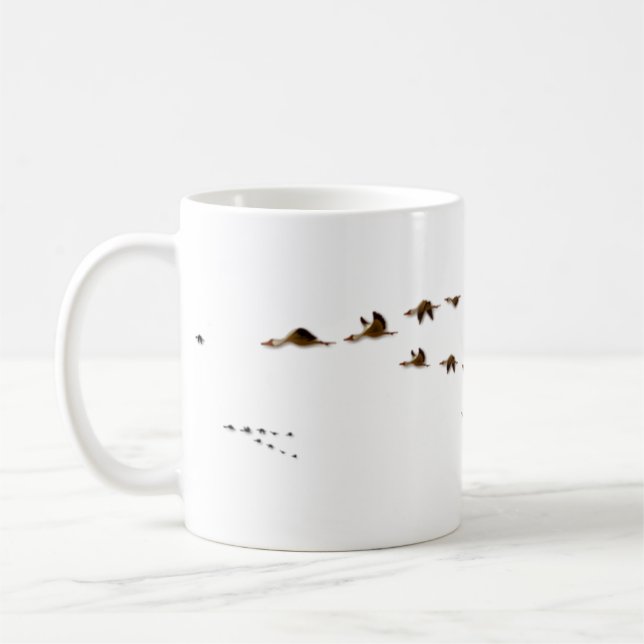 Taza De Café Multitud de la naturaleza el | de los gansos que (Izquierda)