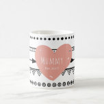 Taza De Café Mummy Est.2017<br><div class="desc">Mummy Est.2017,  la taza blanca Personalizado de la colección "Little Princess"</div>