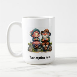 Taza De Café Munchkins de personas de edad avanzada adorables c