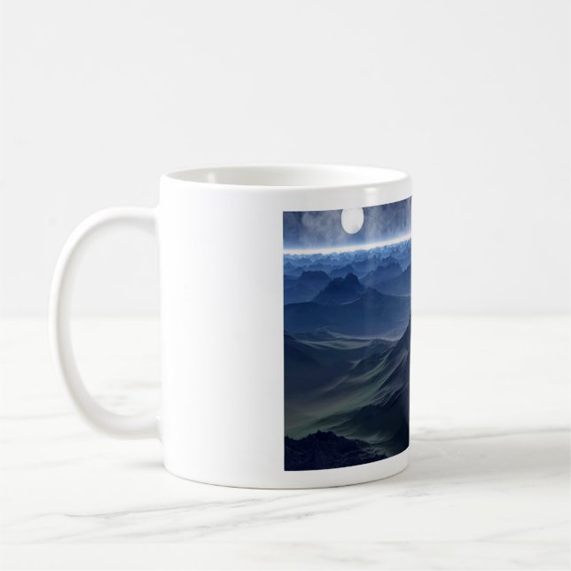 Taza De Café mundo azul (Izquierda)