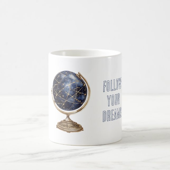 Taza De Café Mundo Azul Globo Sueños (Centro)