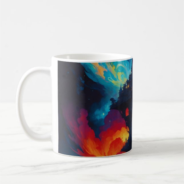 Taza De Café Mundo colorido (Izquierda)