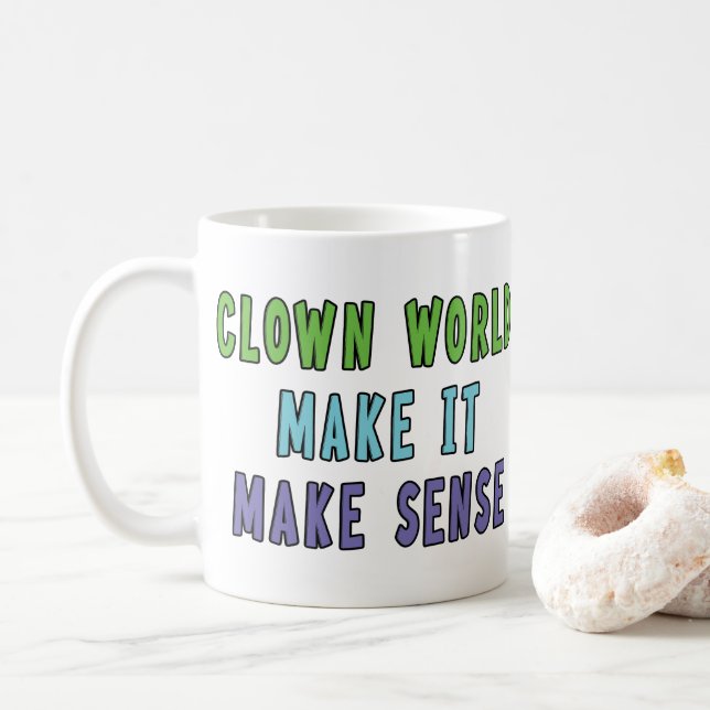 Taza De Café Mundo de Payaso (Con donut)