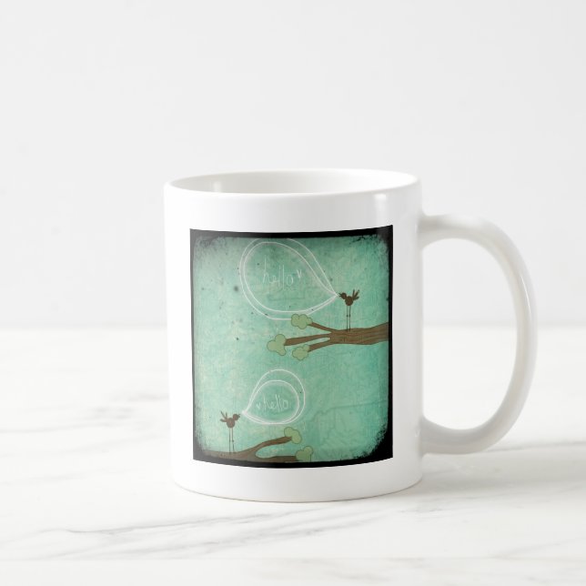 Taza De Café mundo de vol25- hola (Derecha)