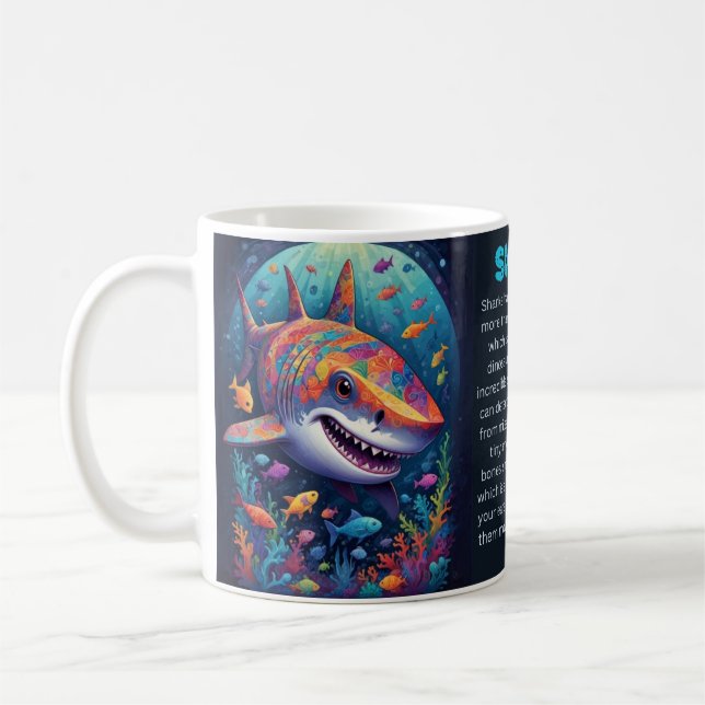 Taza De Café MUNDO DEL MAR - tiburón (Izquierda)