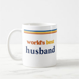 Taza De Café Mundo Nombre Personalizado Regalo del Mejor Marido