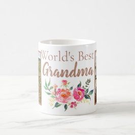 TAZA DE CAFÉ MUNDOS LA MEJOR NANA CON 2 FOTOS