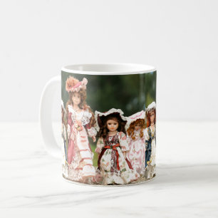 Taza De Café Muñeca antigua
