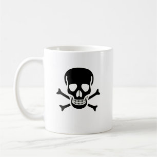 Taza De Café Muñeca de café Black Skull