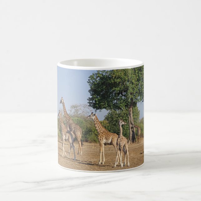 Taza De Café Muñeca de café de la familia Giraffe (Centro)
