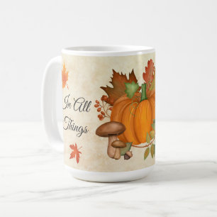Taza De Café Muñeca de calabaza de Acción de Gracias