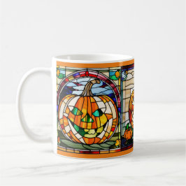 Taza De Café Muñeca de calabaza de vidrio templado