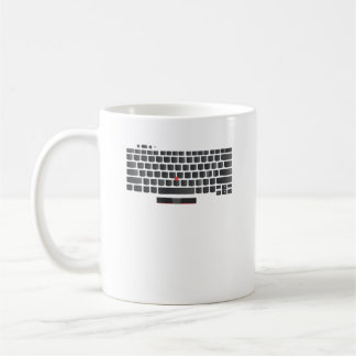 Taza De Café Muñeca de diseño de teclado Thinkpad de Lenovo