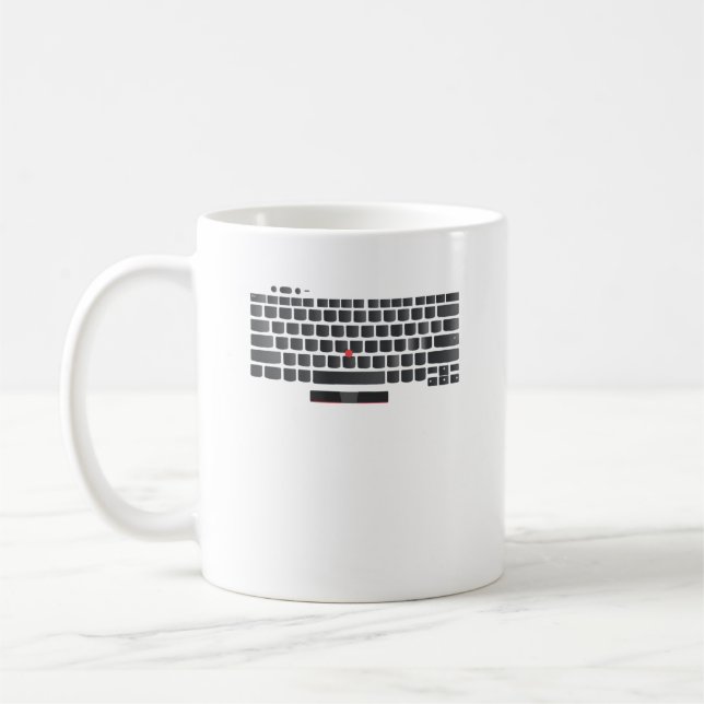 Taza De Café Muñeca de diseño de teclado Thinkpad de Lenovo (Izquierda)