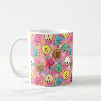 Taza De Café Muñeca de Donuts Groovy
