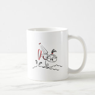 Taza De Café Muñeca de Kitesurfing