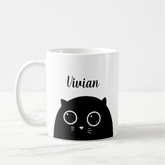 Taza De Café Muñeca de nombre personalizado para el amante del 