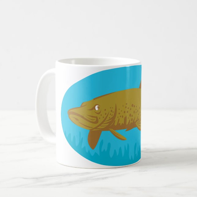 Taza De Café Muñeca de pescado de cerdo (Anverso izquierdo)