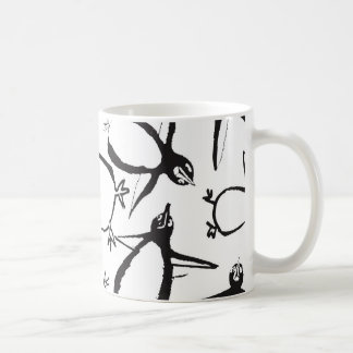 Taza De Café Muñeca de pingüinos que cae