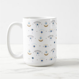 Taza De Café Muñeca de protección de ojos malvados del Boho bla