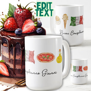 Taza De Café Muñeca de regalo de cumpleaños italiana con nombre