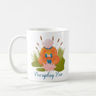 Taza De Café Muñeca de tiros zen de mano