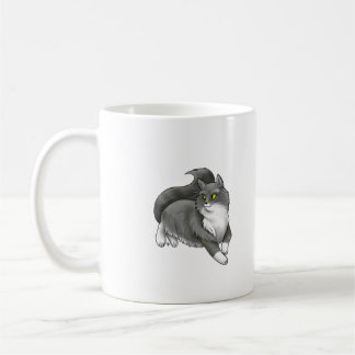 Taza De Café Muñeca gris de gato
