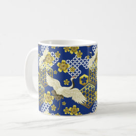Taza De Café Muñeca japonesa de patrón de kimono