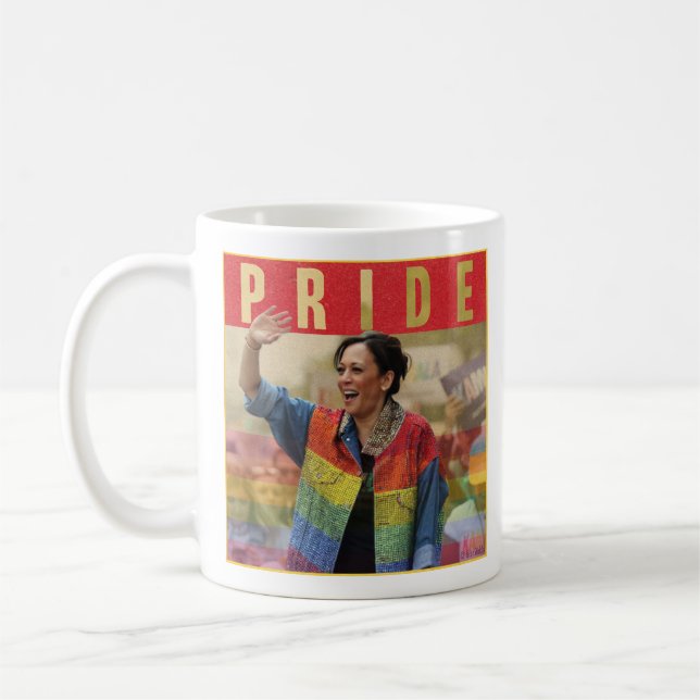 Taza De Café Muñeca PRIDE de Kamala Harris (Izquierda)