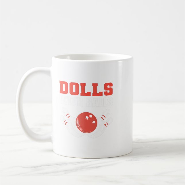 Taza De Café Muñecas con balls y persona talentosa (Izquierda)