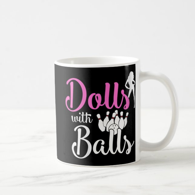 Taza De Café Muñecas con bolas - Bowling Chicas Trip Team Bowle (Derecha)