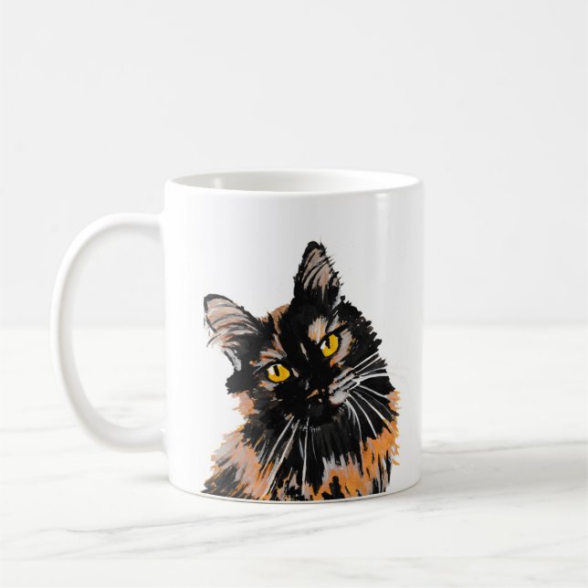 Taza De Café Muñecas de gatos de tortoisesinfierno (Izquierda)