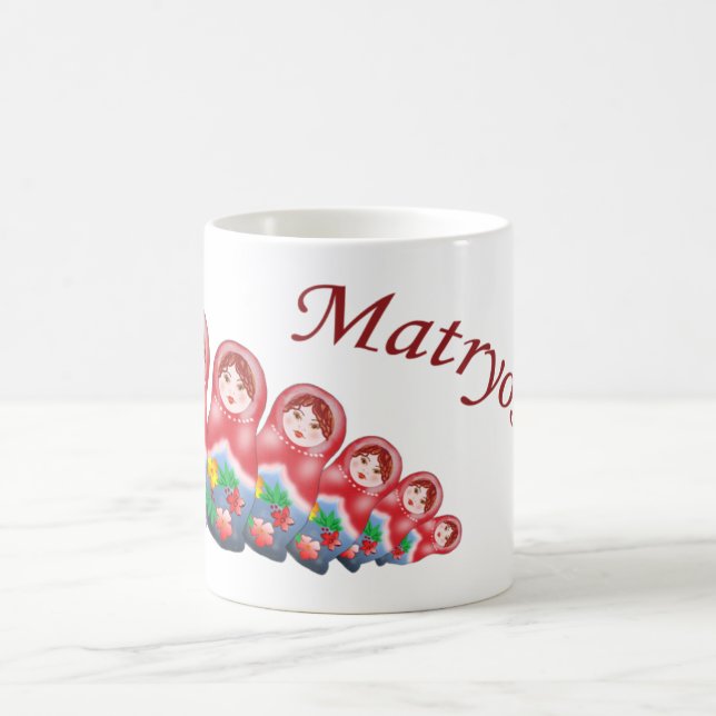 Taza De Café Muñecas de la jerarquización de la primavera (Centro)