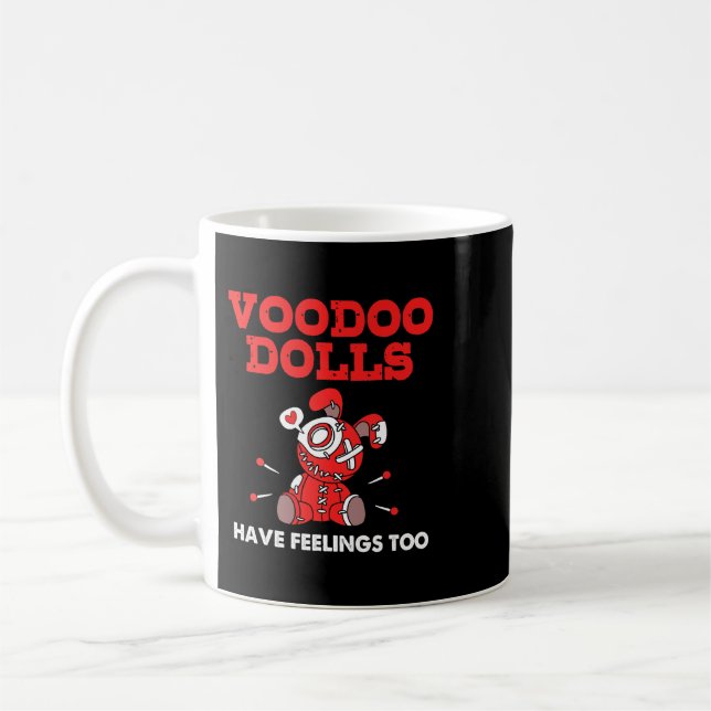 Taza De Café Muñecas De Voodoo Emo Tienen Sentimientos De Hallo (Izquierda)
