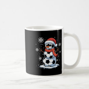 Taza De Café Muñeco de nieve de fútbol de Navidad Mujeres Hombr