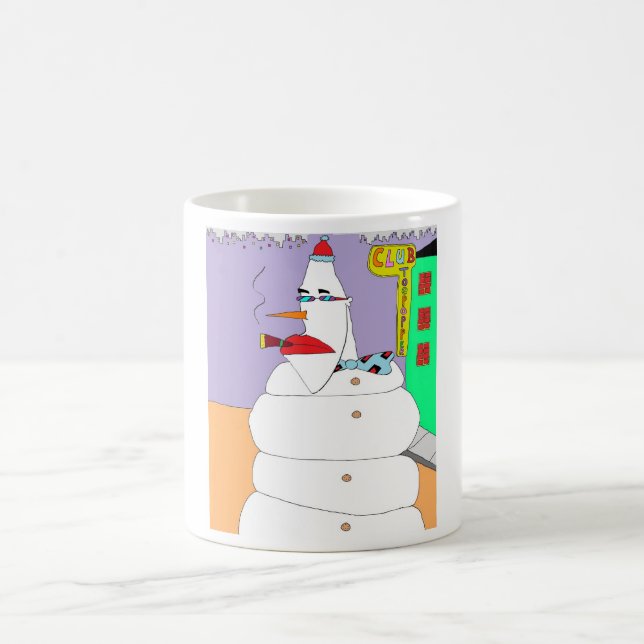 Taza De Café Muñeco de nieve de la parte alta (Centro)