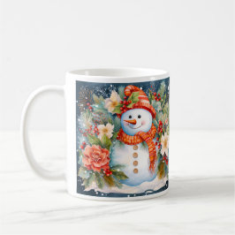 Taza De Café Muñeco de Nieve de Navidad
