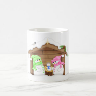 Taza De Café Muñeco de nieve de Navidad mono