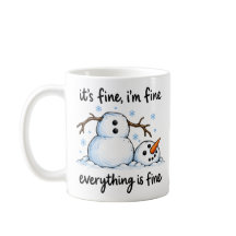 Muñeco de nieve derretido divertido humor de invie
