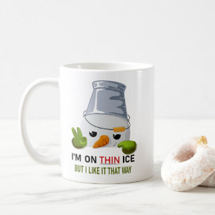 Taza De Café Muñeco de nieve descarado con cubo en la cabeza Es