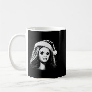 Taza De Café Muñeco de nieve divertido disgustado cara vintage