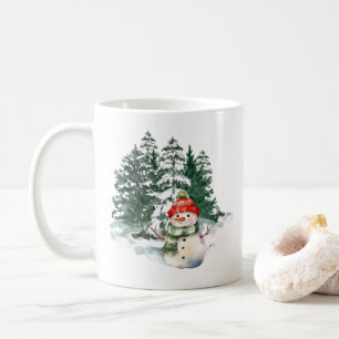 Taza De Café Muñeco de Nieve Nevado