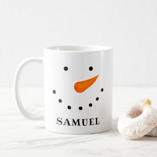 Taza De Café Muñeco de nieve personalizado