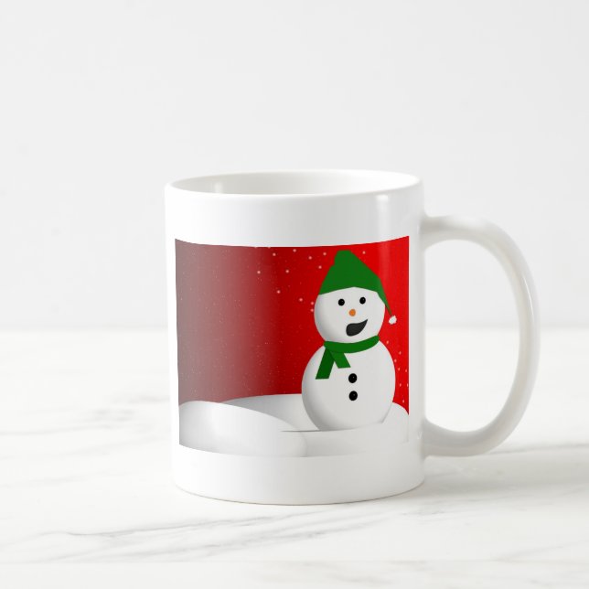 Taza De Café Muñeco de nieve que habla (Derecha)