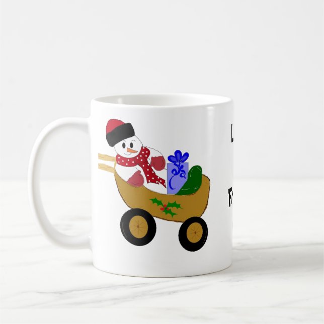Taza De Café Muñeco de nieve rodante (Izquierda)